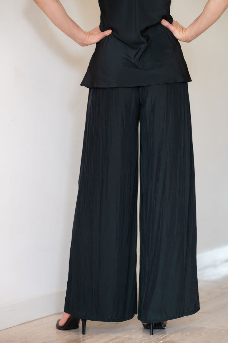 4976 Costa Fluted Pant - Black