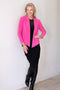 5064 Short Drape Cardi - Neon Pink