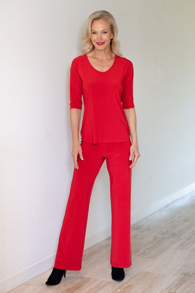 4881 Palazzo Pant - Red