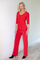 4881 Palazzo Pant - Red