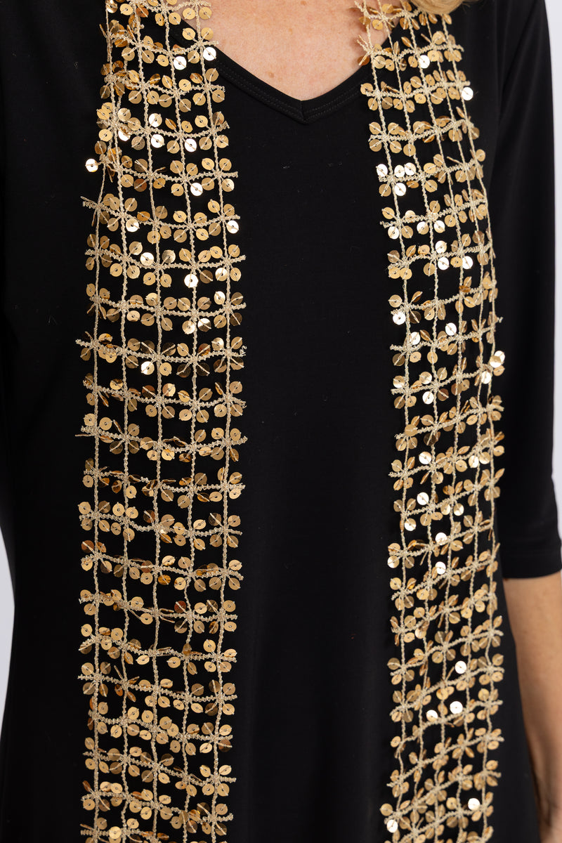 S3 Metallic Shawl - Gold