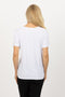 5330 Crystal Raglan -  White/Black Butterfly