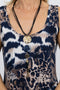 N6 Necklace - Navy/Gold