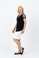 5302 Two Way Top - Navy Snake