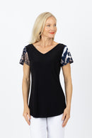 5302 Two Way Top - Navy Snake