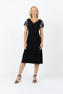 5338 Two Way Dress - Navy Snake