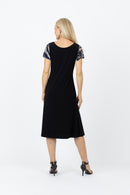 5338 Two Way Dress - Navy Snake