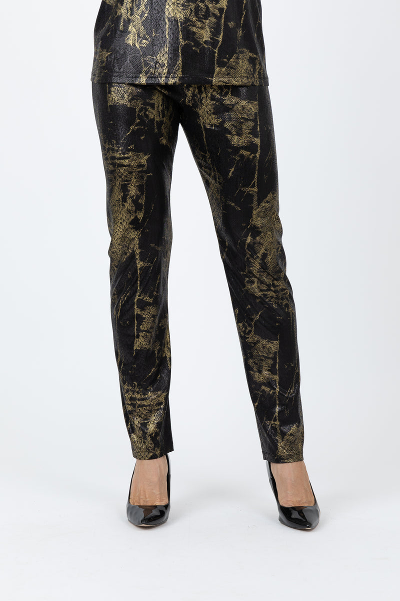 5218 Cigar Pant - Gold Swirl