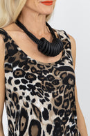 F21 Rubber Necklace - Black