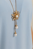 A782 Necklace - Crystal Flower