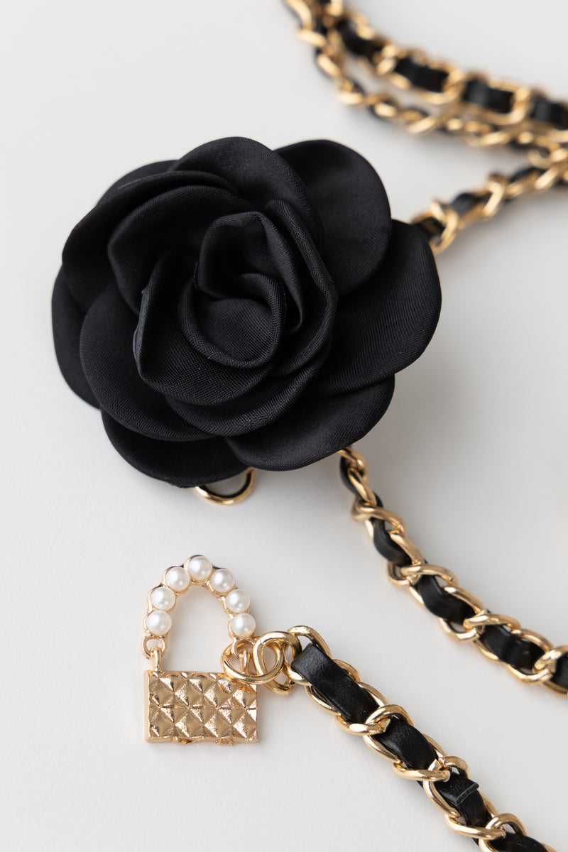 B4 Rose Belt - Black Gold