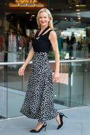 A697 Wrap Skirt - Black/White