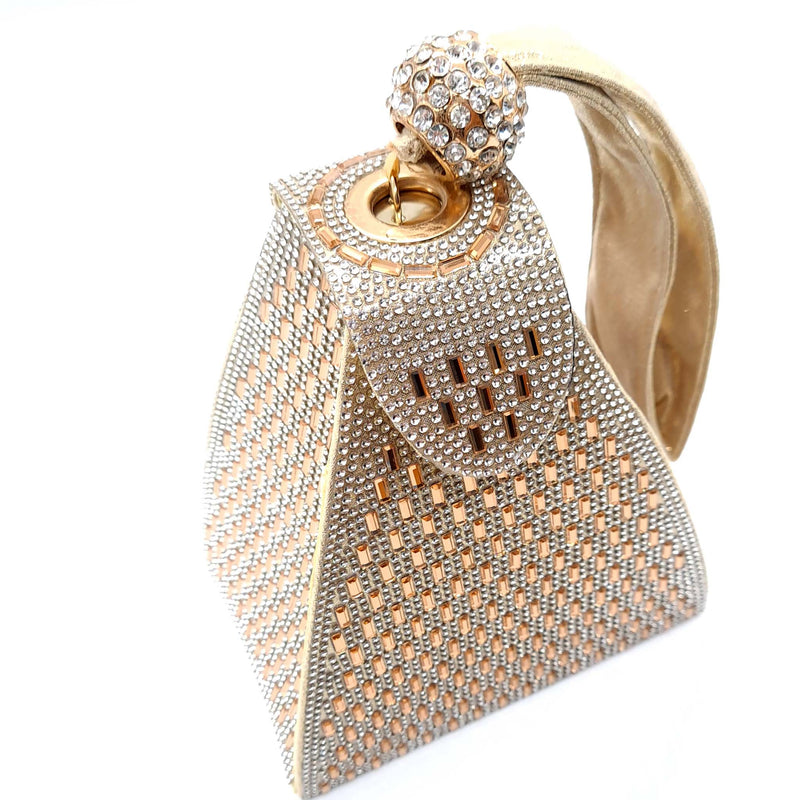 A565 Square Diamond Bag - Gold