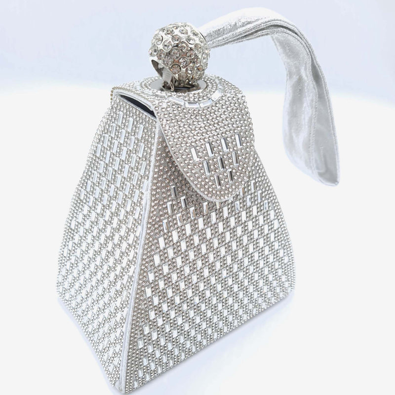 A565 Square Diamond Bag - Silver