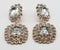 A621 SQUARE DIAMOND EARRING - GOLD