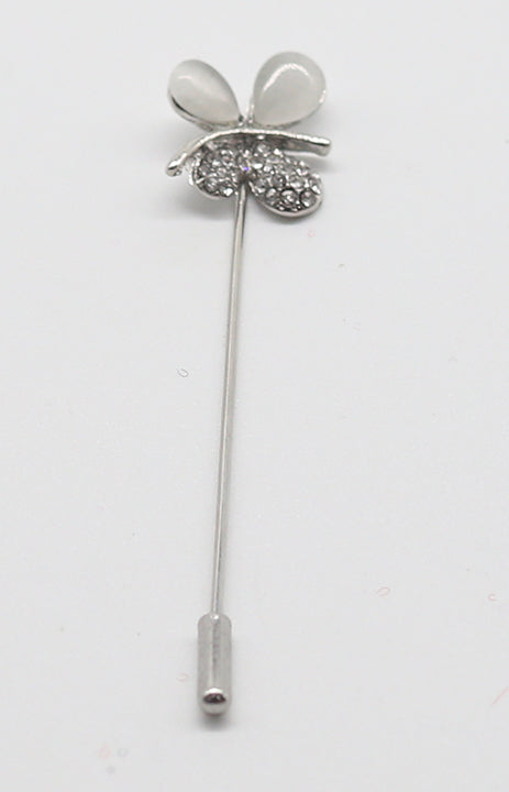 A709 Pin - Silver Crystal